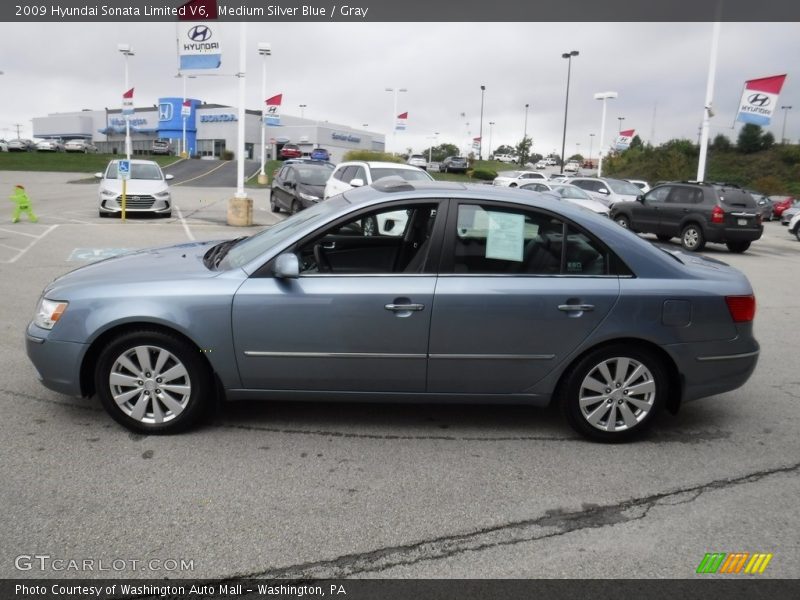 Medium Silver Blue / Gray 2009 Hyundai Sonata Limited V6