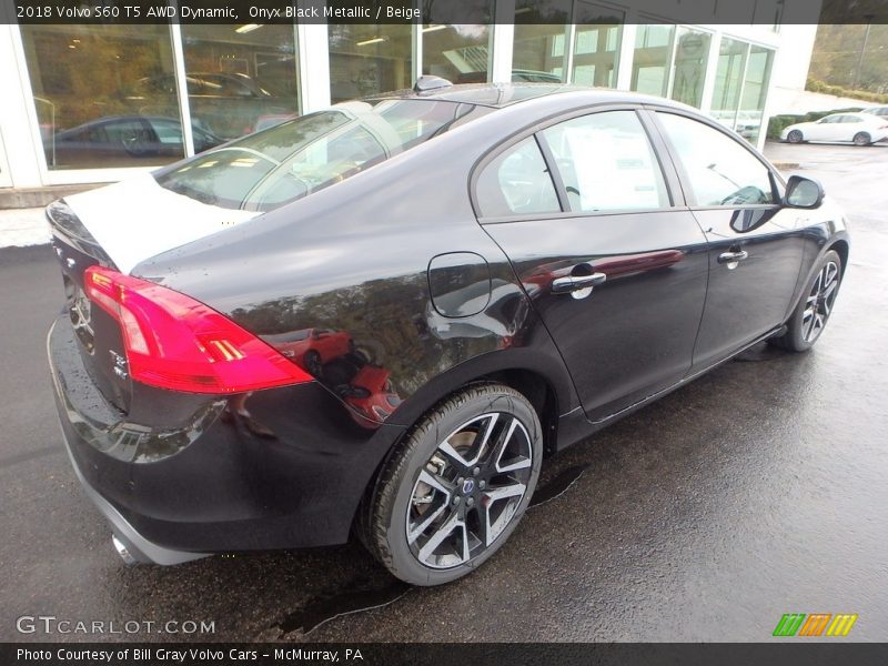 Onyx Black Metallic / Beige 2018 Volvo S60 T5 AWD Dynamic