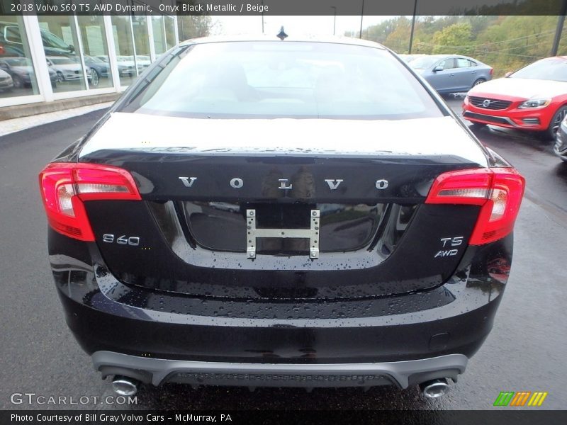 Onyx Black Metallic / Beige 2018 Volvo S60 T5 AWD Dynamic