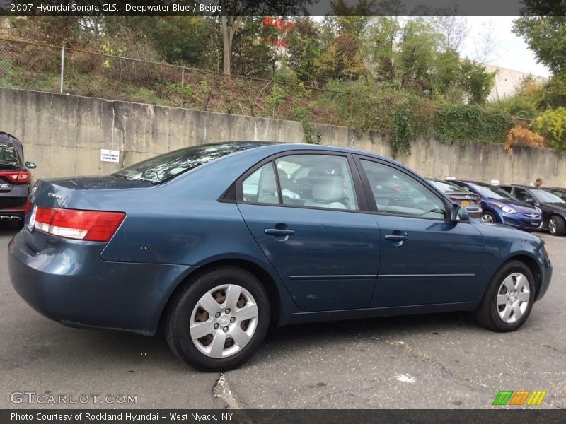 Deepwater Blue / Beige 2007 Hyundai Sonata GLS