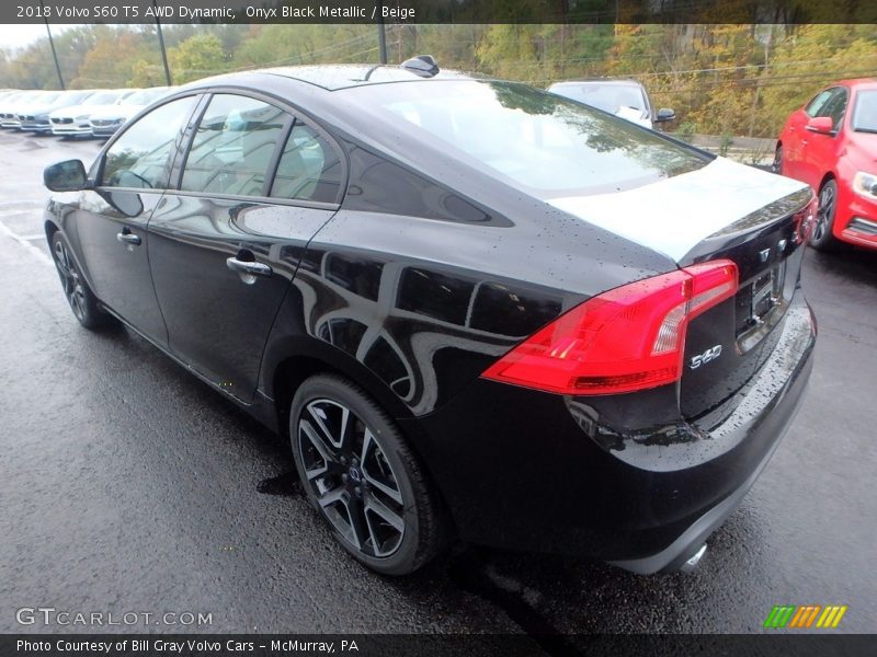 Onyx Black Metallic / Beige 2018 Volvo S60 T5 AWD Dynamic