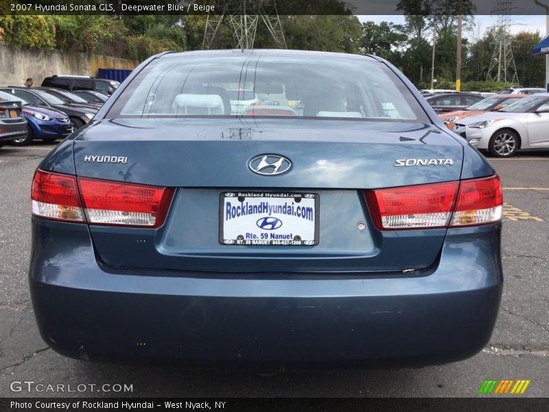 Deepwater Blue / Beige 2007 Hyundai Sonata GLS
