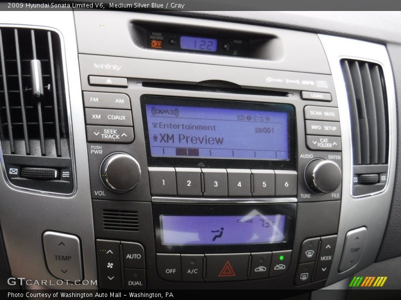 Medium Silver Blue / Gray 2009 Hyundai Sonata Limited V6