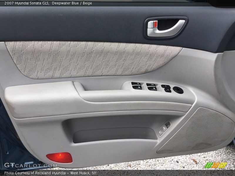 Deepwater Blue / Beige 2007 Hyundai Sonata GLS
