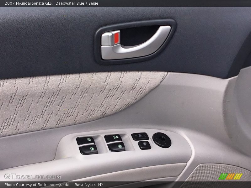 Deepwater Blue / Beige 2007 Hyundai Sonata GLS
