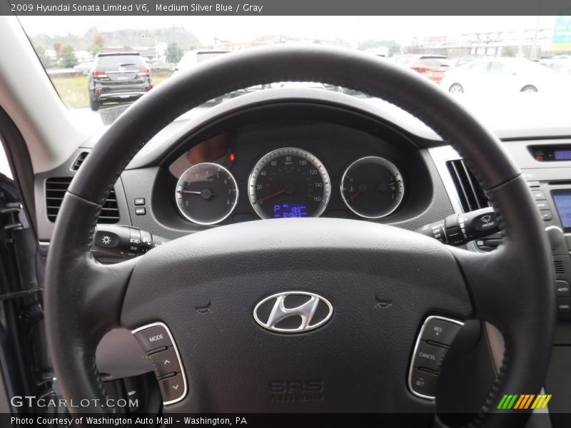 Medium Silver Blue / Gray 2009 Hyundai Sonata Limited V6