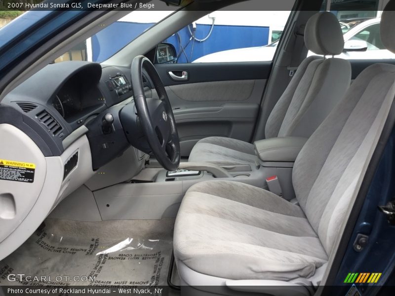 Deepwater Blue / Beige 2007 Hyundai Sonata GLS