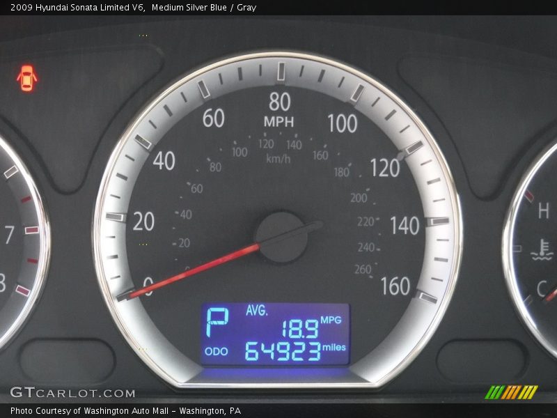 Medium Silver Blue / Gray 2009 Hyundai Sonata Limited V6