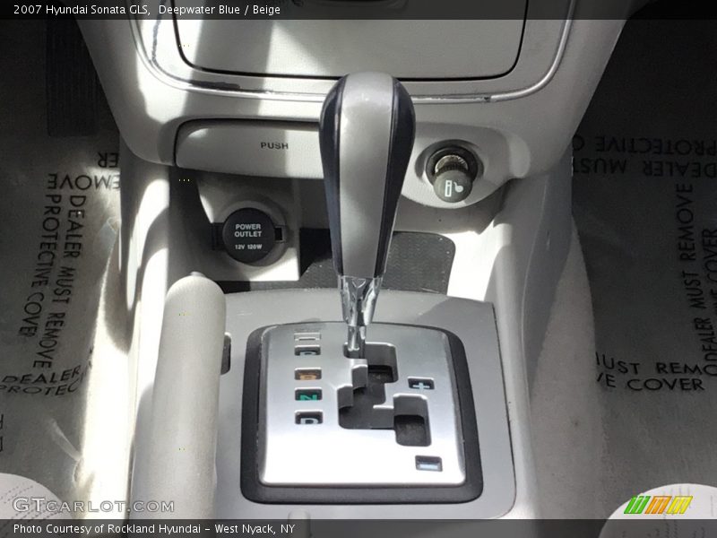 Deepwater Blue / Beige 2007 Hyundai Sonata GLS