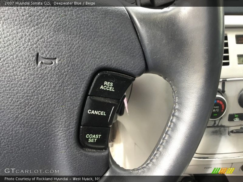 Deepwater Blue / Beige 2007 Hyundai Sonata GLS