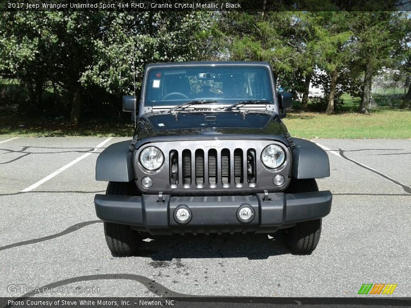 Granite Crystal Metallic / Black 2017 Jeep Wrangler Unlimited Sport 4x4 RHD