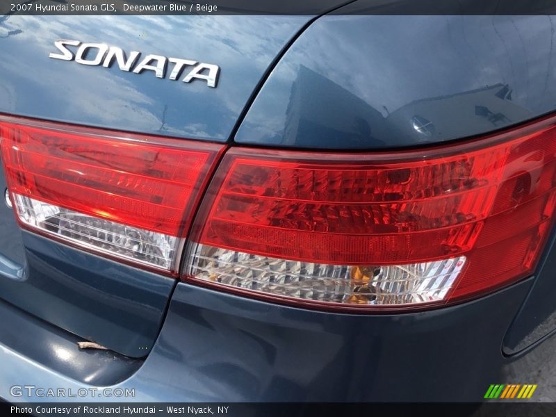 Deepwater Blue / Beige 2007 Hyundai Sonata GLS