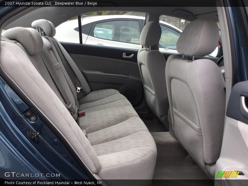 Deepwater Blue / Beige 2007 Hyundai Sonata GLS
