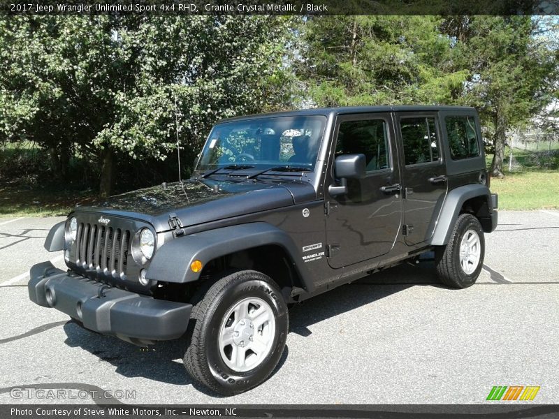 Granite Crystal Metallic / Black 2017 Jeep Wrangler Unlimited Sport 4x4 RHD
