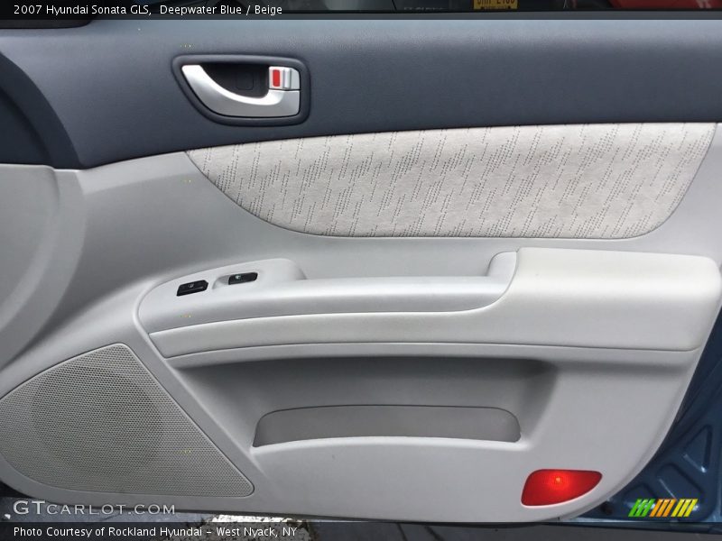 Deepwater Blue / Beige 2007 Hyundai Sonata GLS