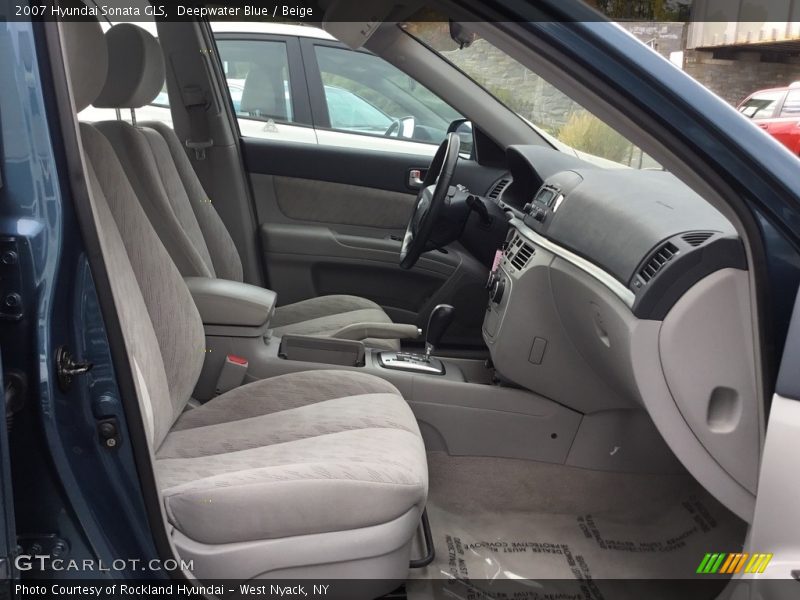 Deepwater Blue / Beige 2007 Hyundai Sonata GLS