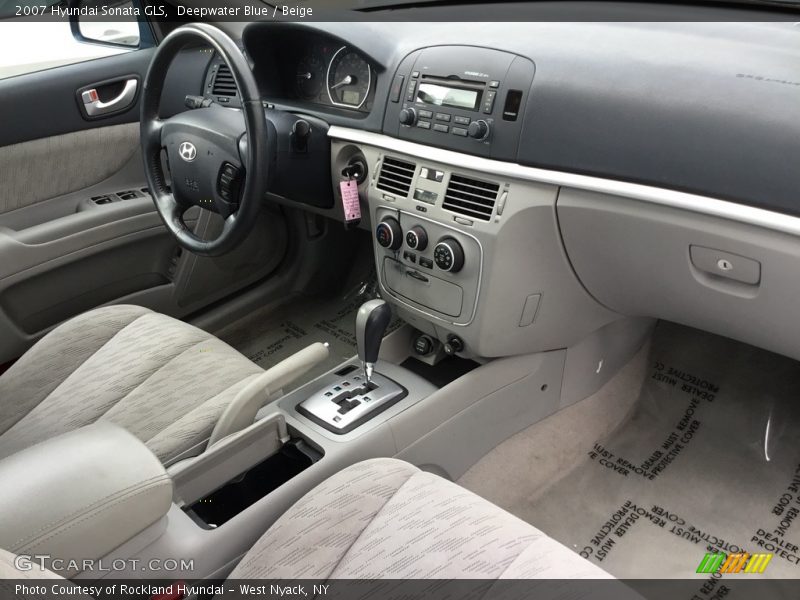 Deepwater Blue / Beige 2007 Hyundai Sonata GLS