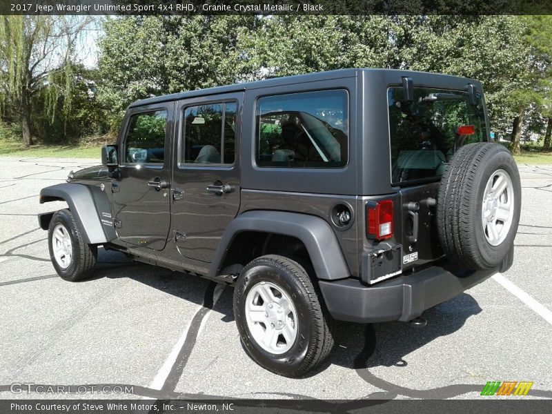 Granite Crystal Metallic / Black 2017 Jeep Wrangler Unlimited Sport 4x4 RHD
