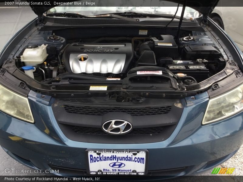 Deepwater Blue / Beige 2007 Hyundai Sonata GLS