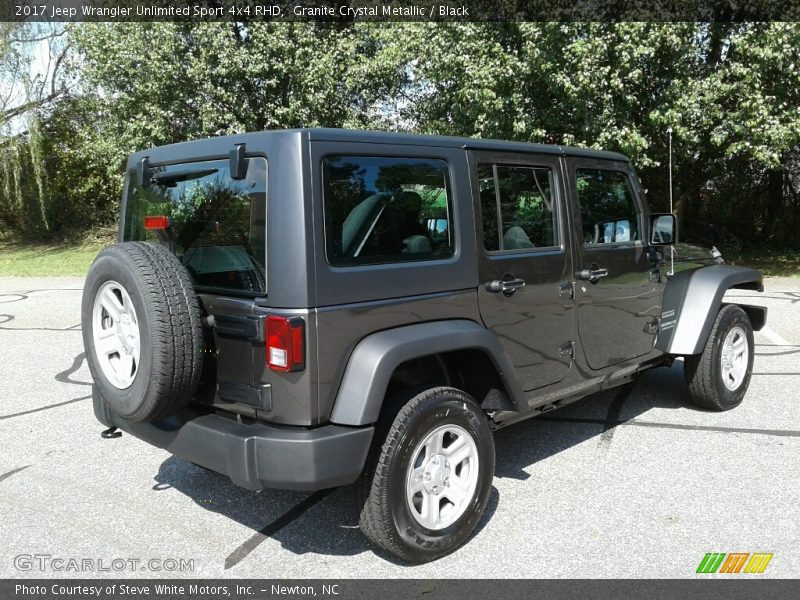 Granite Crystal Metallic / Black 2017 Jeep Wrangler Unlimited Sport 4x4 RHD