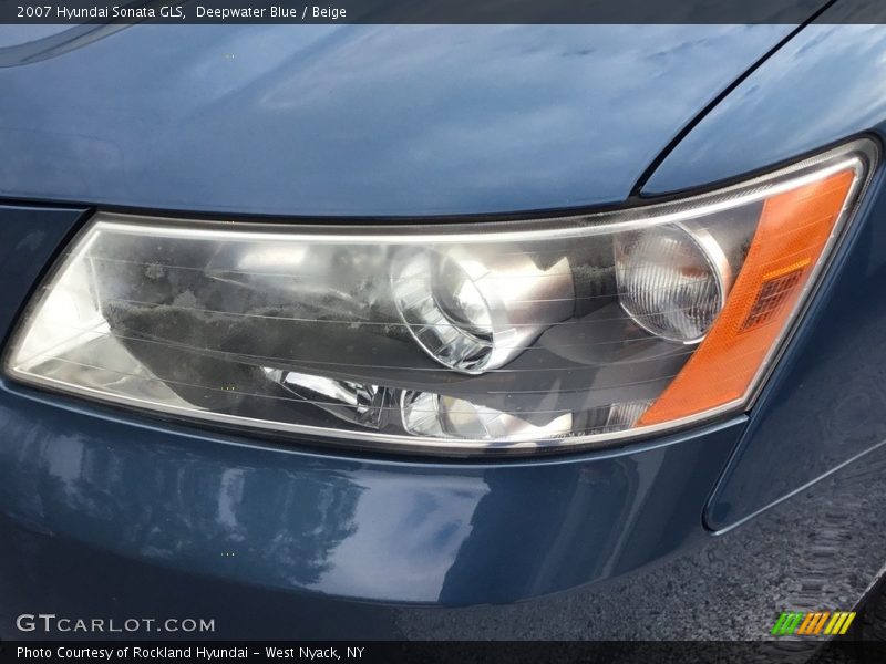 Deepwater Blue / Beige 2007 Hyundai Sonata GLS