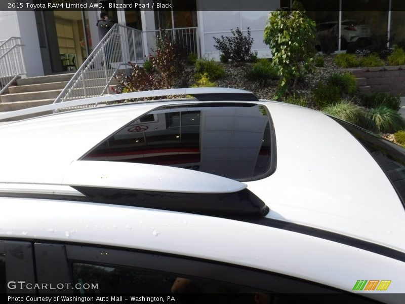 Blizzard Pearl / Black 2015 Toyota RAV4 Limited AWD