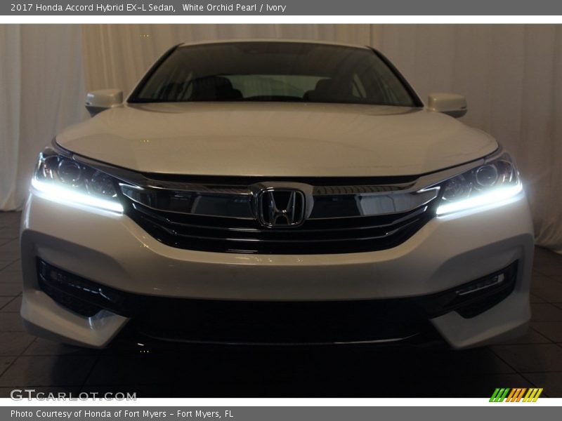 White Orchid Pearl / Ivory 2017 Honda Accord Hybrid EX-L Sedan