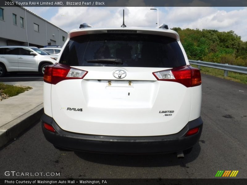 Blizzard Pearl / Black 2015 Toyota RAV4 Limited AWD