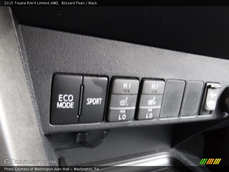 Blizzard Pearl / Black 2015 Toyota RAV4 Limited AWD