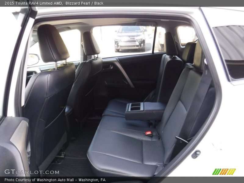 Blizzard Pearl / Black 2015 Toyota RAV4 Limited AWD