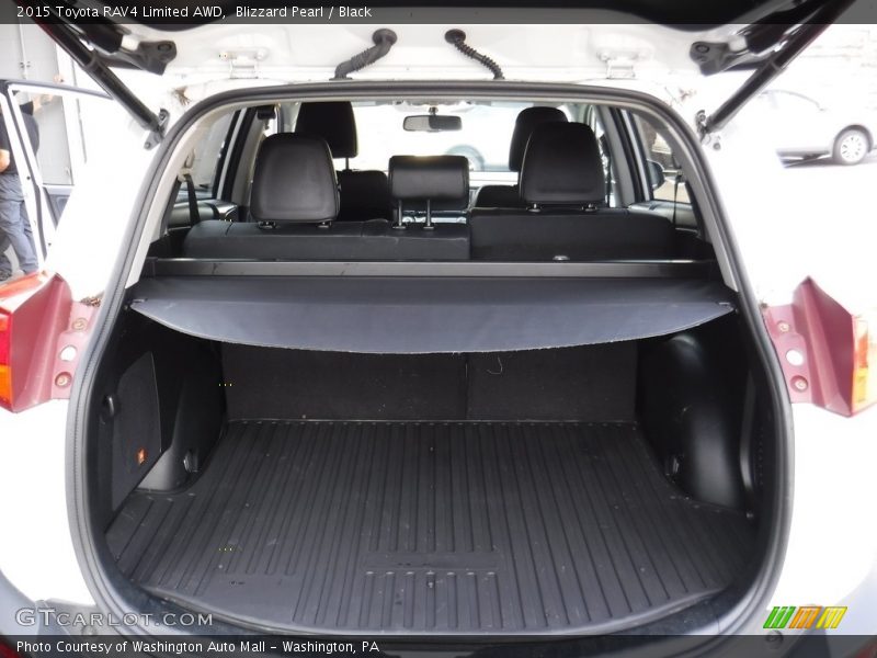 Blizzard Pearl / Black 2015 Toyota RAV4 Limited AWD