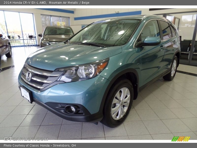 Mountain Air Metallic / Beige 2014 Honda CR-V EX-L AWD