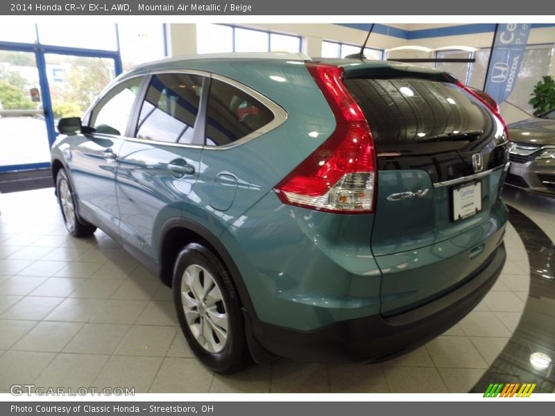 Mountain Air Metallic / Beige 2014 Honda CR-V EX-L AWD