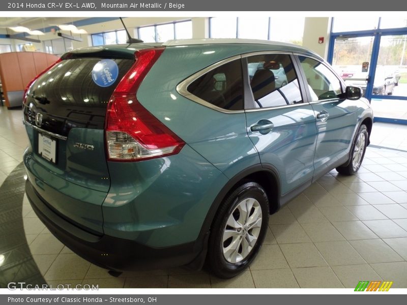 Mountain Air Metallic / Beige 2014 Honda CR-V EX-L AWD