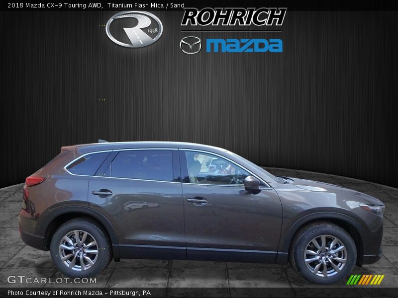 Titanium Flash Mica / Sand 2018 Mazda CX-9 Touring AWD