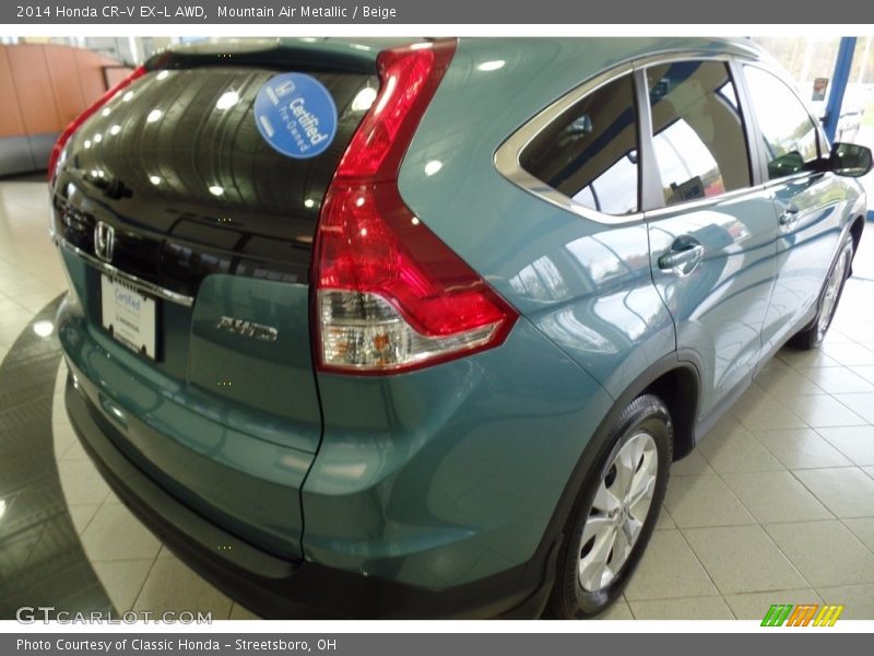 Mountain Air Metallic / Beige 2014 Honda CR-V EX-L AWD