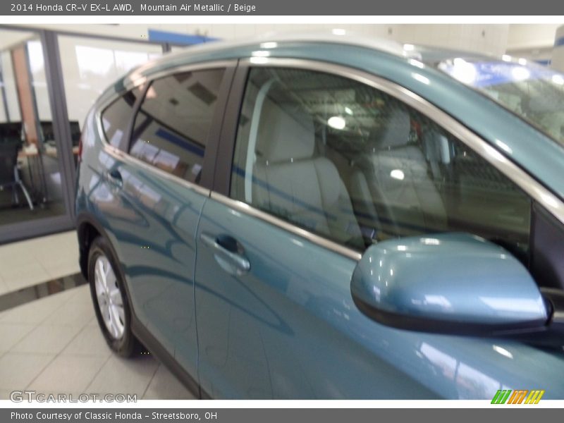 Mountain Air Metallic / Beige 2014 Honda CR-V EX-L AWD