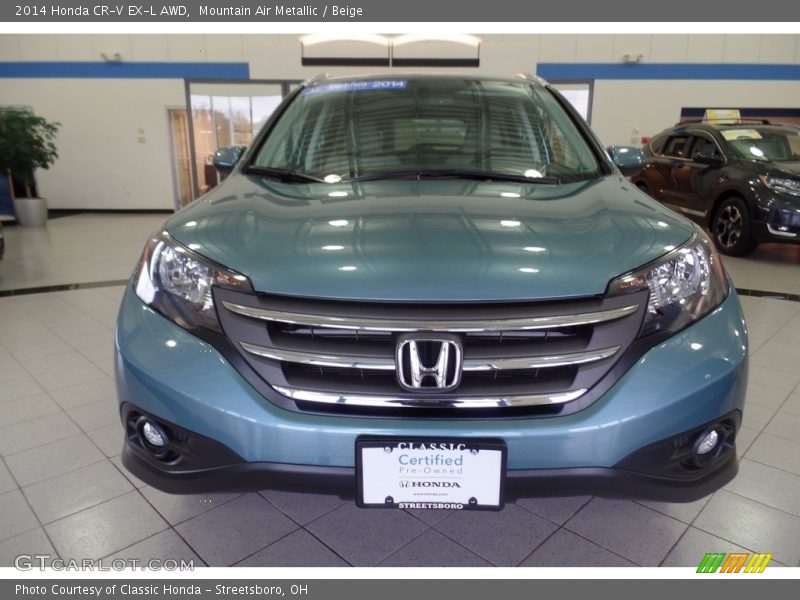 Mountain Air Metallic / Beige 2014 Honda CR-V EX-L AWD