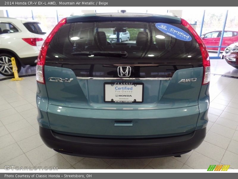 Mountain Air Metallic / Beige 2014 Honda CR-V EX-L AWD