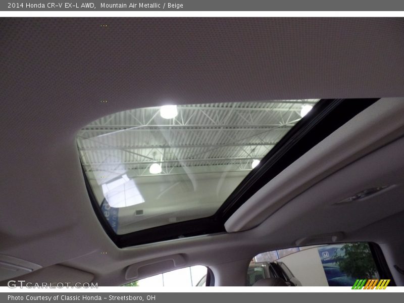 Mountain Air Metallic / Beige 2014 Honda CR-V EX-L AWD