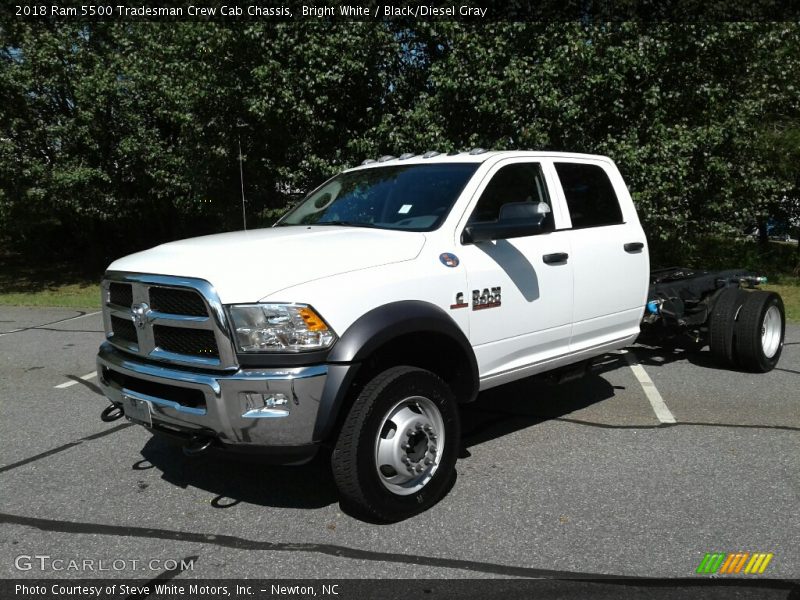 Bright White / Black/Diesel Gray 2018 Ram 5500 Tradesman Crew Cab Chassis