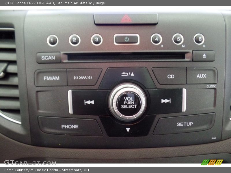 Mountain Air Metallic / Beige 2014 Honda CR-V EX-L AWD