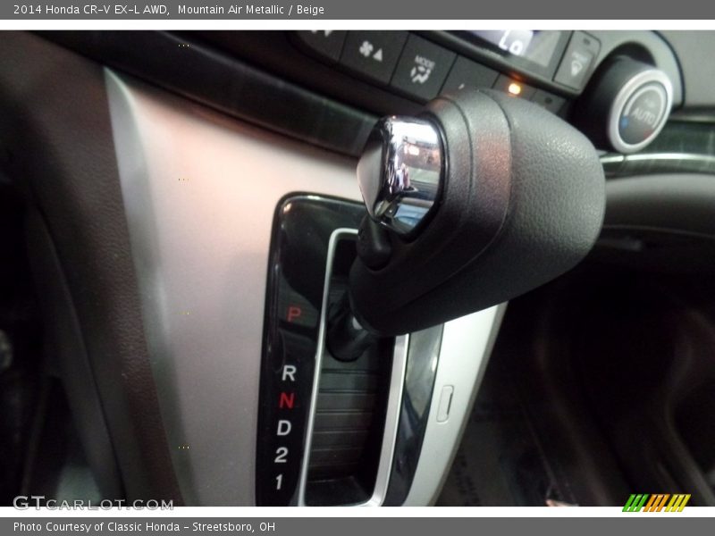 Mountain Air Metallic / Beige 2014 Honda CR-V EX-L AWD