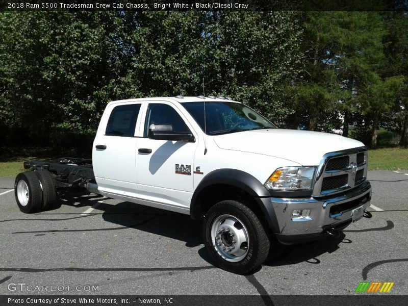 Bright White / Black/Diesel Gray 2018 Ram 5500 Tradesman Crew Cab Chassis