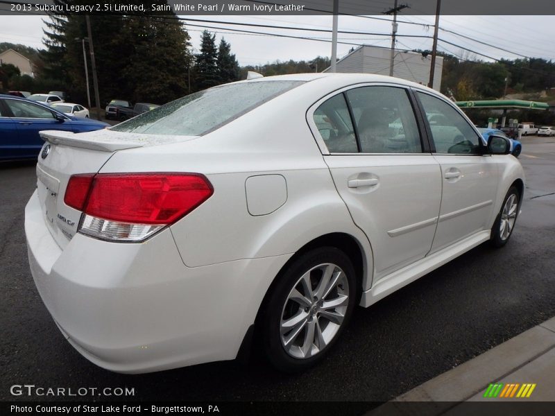 Satin White Pearl / Warm Ivory Leather 2013 Subaru Legacy 2.5i Limited
