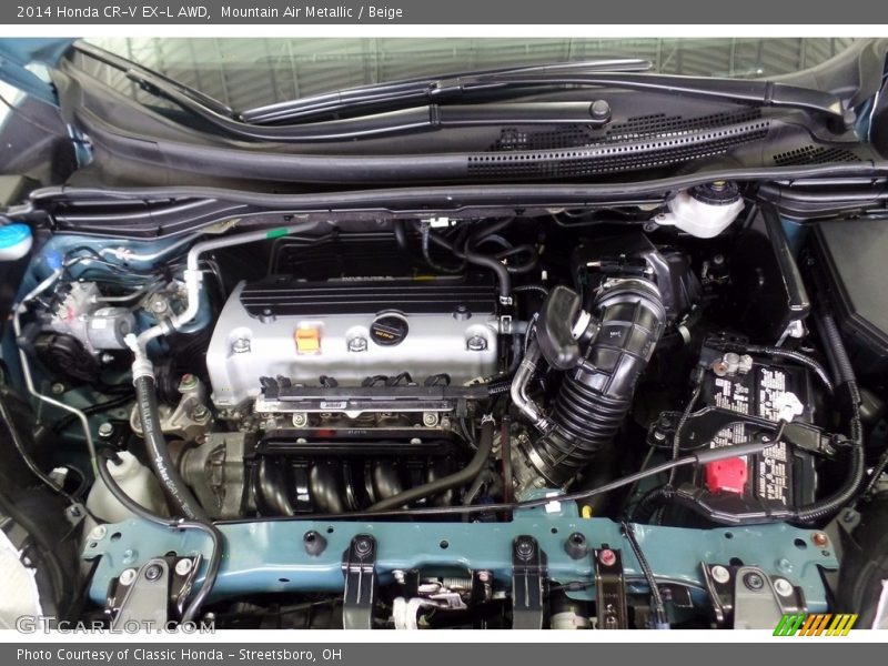 Mountain Air Metallic / Beige 2014 Honda CR-V EX-L AWD