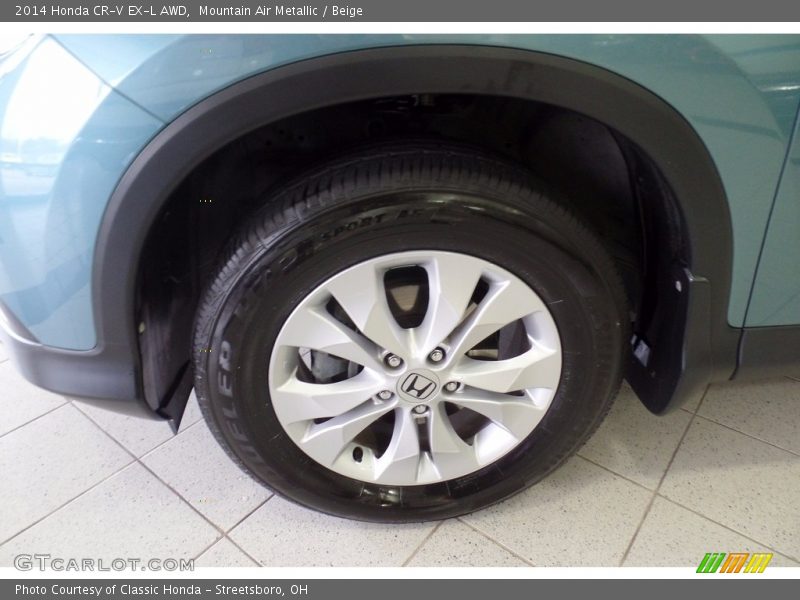 Mountain Air Metallic / Beige 2014 Honda CR-V EX-L AWD