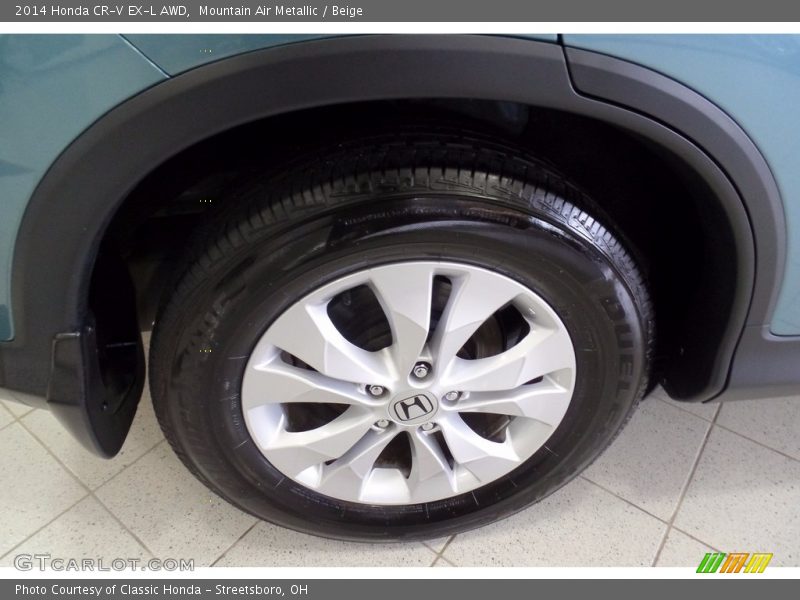 Mountain Air Metallic / Beige 2014 Honda CR-V EX-L AWD