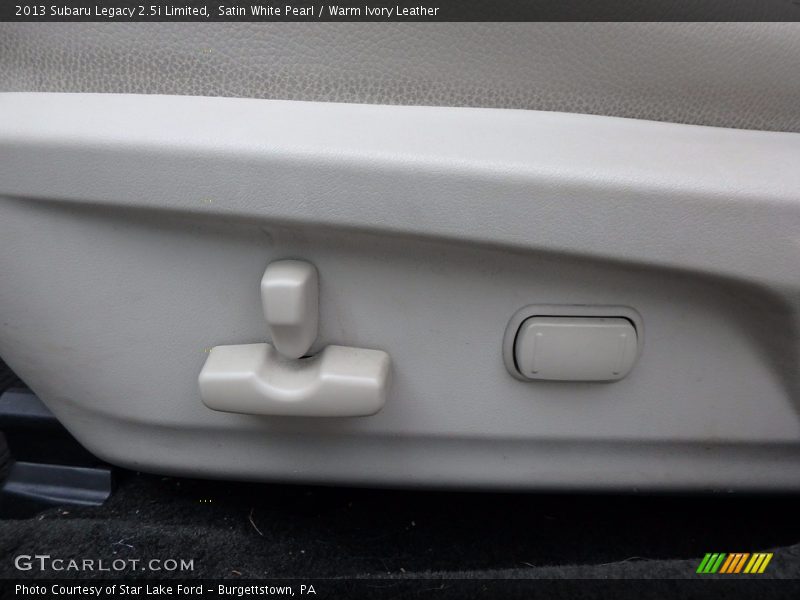 Satin White Pearl / Warm Ivory Leather 2013 Subaru Legacy 2.5i Limited