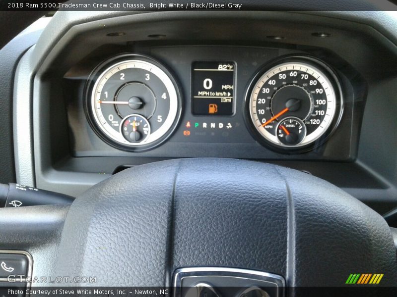 Bright White / Black/Diesel Gray 2018 Ram 5500 Tradesman Crew Cab Chassis